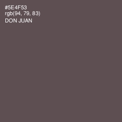 #5E4F53 - Don Juan Color Image